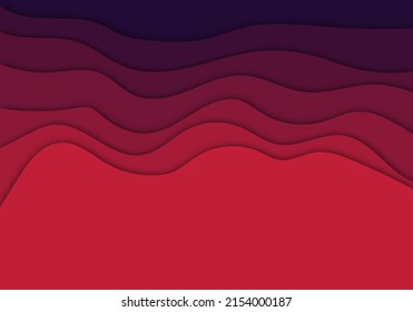 Plantilla de arte de corte de papel 3D moderna y elegante con formas de curva abstracta fondo para volante, pancarta, presentación y afiche