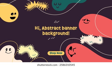A stylish and modern background design featuring abstract shapes and a vibrant color palette. Perfect for digital marketing, social media ads, website headers, and promotional materials