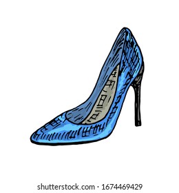Stilvolle, moderne Vektorillustration Frauenschuhe