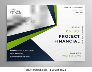 stylish modern brochure design template