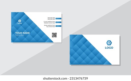 Stylish modern business card design template set .