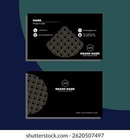 Stylish Modern Business Card Design with Attractive Impression that can be customized