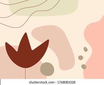 Collage moderno y elegante. Dibujado a mano. Ilustración vectorial moderna.