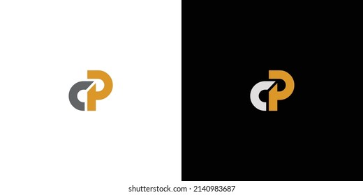 Stilvolles und modernes Design für das Logo der CP-Initialen