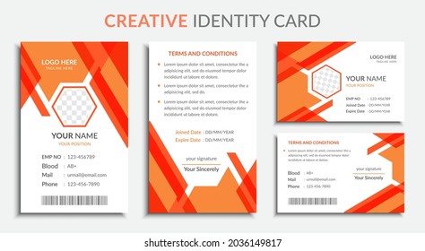 
Stylish, Modern, and Creative ID Card Design Template