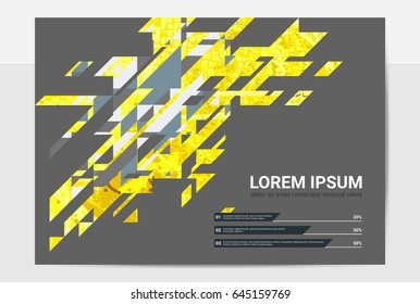 Stylish modern design graphic template, business composition with diagonal elements and abstract infographic details