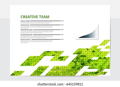 Stylish modern design graphic template, business composition with diagonal elements and abstract infographic details