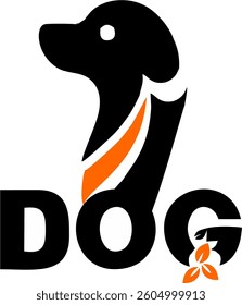 A stylish and modern dog logo featuring a minimalist and elegant design. Perfect for branding, corporate identity, pet businesses, and digital projects. 