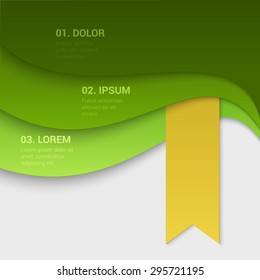 Stylish modern enumeration corporate multicolor background numbering report template mockup. Place your text and logo. Templates collection.