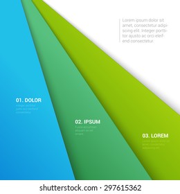 Stylish modern enumeration corporate report motto multicolor background numbering report template mockup. Place your text and logo. Templates collection.