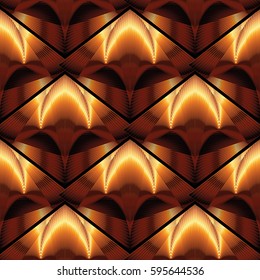 Stylish modern geometric seamless pattern. Elegance abstract   background. Luxury ornate  wallpaper. Vector trendy golden  texture for fabric, textile. Geometrical creative ornament.