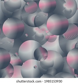 Stylish modern geometric textures. Repeating geometrical shapes, lines, rhombuses, scales, arcs, dots. Vector abstract backgrounds