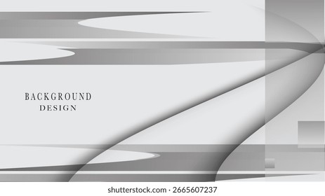 Stylish modern gray and white geometric background vector