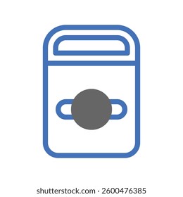 Stylish and Modern Illustration of a Container