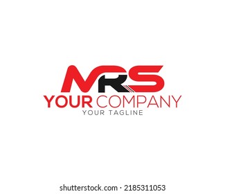 Stylish Modern Letter MRS Logo Design Concept Vector Symbol illustration.