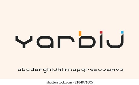 stylish modern minimal cut typography alphabet small letter logo design