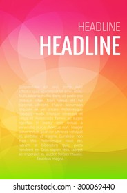 Stylish modern orange red orange green attractive cover headline corporate company business document report brochure mockup template. Web site elements backgrounds collection.