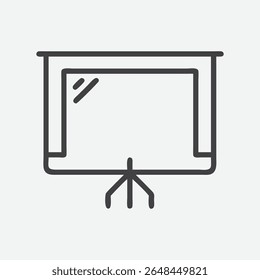Stylish and Modern Room Screen Divider in Minimalist Line Art Illustration
