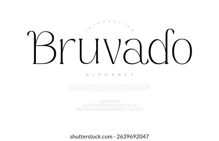 A stylish modern serif font with elegant curves and minimalist design, perfect for branding and editorial layouts