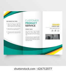 stylish modern trifold brochure design template