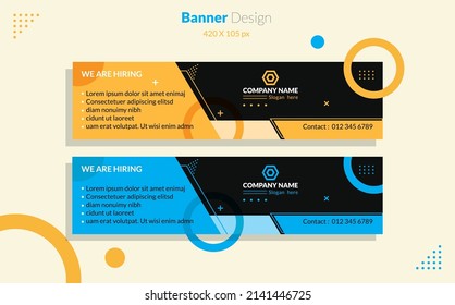 Stylish, Modern Web Banner Design