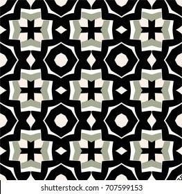 Stylish monochrome abstract geometric pattern