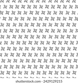 Stylish monochrome doodles. Abstract seamless pattern. Template for design and decoration