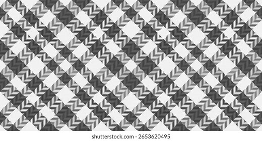Elegante padrão de xadrez monocromático.  Design elegante, texturizado ideal para sites, têxteis, embalagens ou projetos de moda.