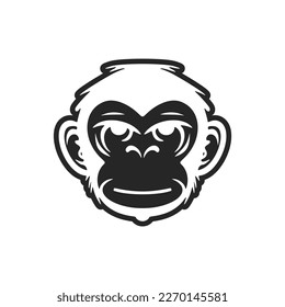 A stylish monochrome primate logo to represent your brand.