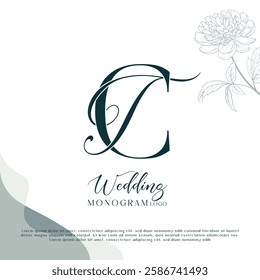 Stylish Monogram for Weddings TC, CT