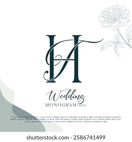 Stylish Monogram for Weddings TH, HT