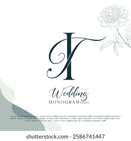 Stylish Monogram for Weddings TI, IT