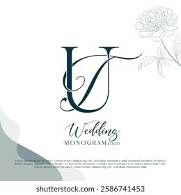 Stylish Monogram for Weddings TU, UT