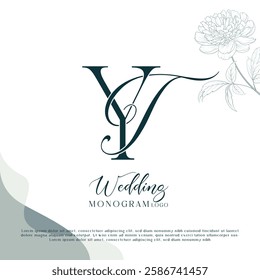 Stylish Monogram for Weddings TY, YT