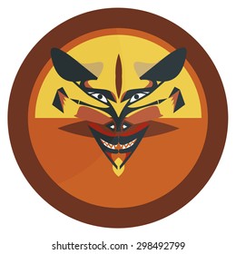 stylish monster lion shape