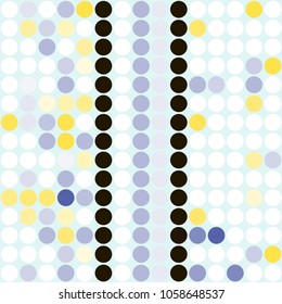 Stylish mosaic background from small round pieces. Colorful ornamental decorative texture. Vector abstract geometric background with circles for decorations, paper packaging, textile design, covers