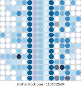 Stylish mosaic background from small round pieces. Colorful ornamental decorative texture. Vector abstract geometric background with circles for decorations, paper packaging, textile design, covers