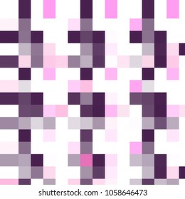 Stylish mosaic background from squares. Colorful patchwork texture. Vector abstract geometric background for decorations, paper packaging, textile design, covers