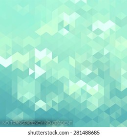 Stylish mosaic background with turquoise green color tones