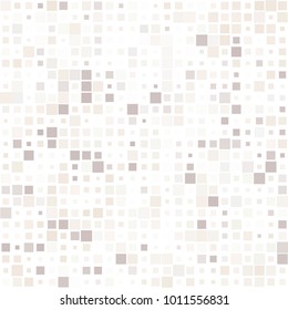 Stylish mosaic texture with squares of different scale and color on white. Vector abstract geometric halftone background for holiday, celebration decorations, paper packaging, textile design, covers