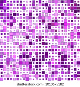 Stylish mosaic texture with squares of different scale and color on white. Vector abstract geometric halftone background for holiday, celebration decorations, paper packaging, textile design, covers