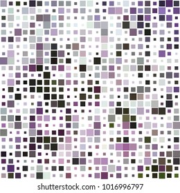 Stylish mosaic texture with squares of different scale and color on white. Vector abstract geometric halftone background for holiday, celebration decorations, paper packaging, textile design, covers