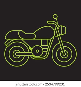 Stylish motorcycle art with clean details works