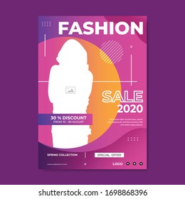 Stylish Multicolor Fashion Flyer Template For Seasonal Sales And Discount Offer Promotion