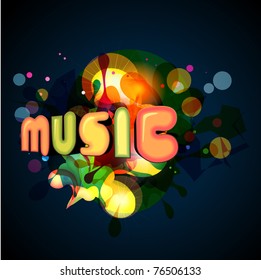 stylish music background. Eps10 vector