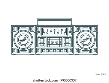 Stylish music tape recorder