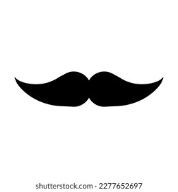 Stylish mustache icon. Dandy. Vector.