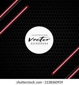 stylish neon with black net background design