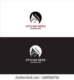 Stylish Nerd Logo in Vector