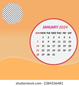 elegante y sencillo calendario de burbujas